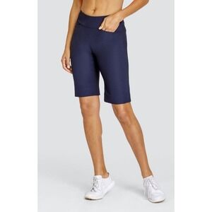 Athletic Bermuda Shorts Navy Blue Golf Activewear Stretch Women's 6 NWT‎